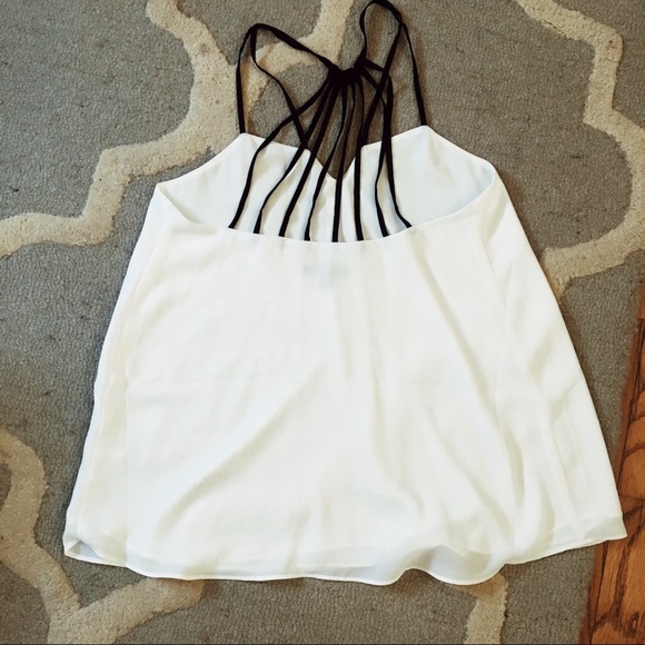 Size S white dressy swing top from Express! - Picture 2 of 2